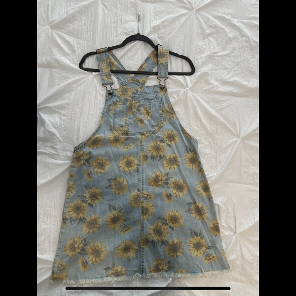 Sunflower Denim Kids Overalls